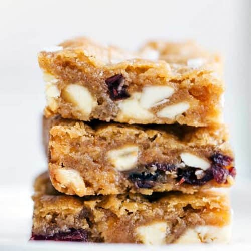 Chocolate Chip & Cranberry Blondies