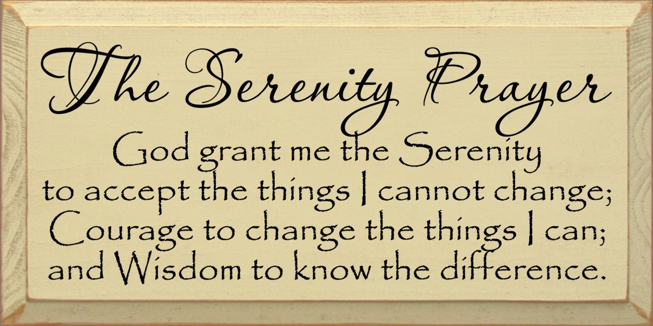 Be Inspired by the Serenity Prayer